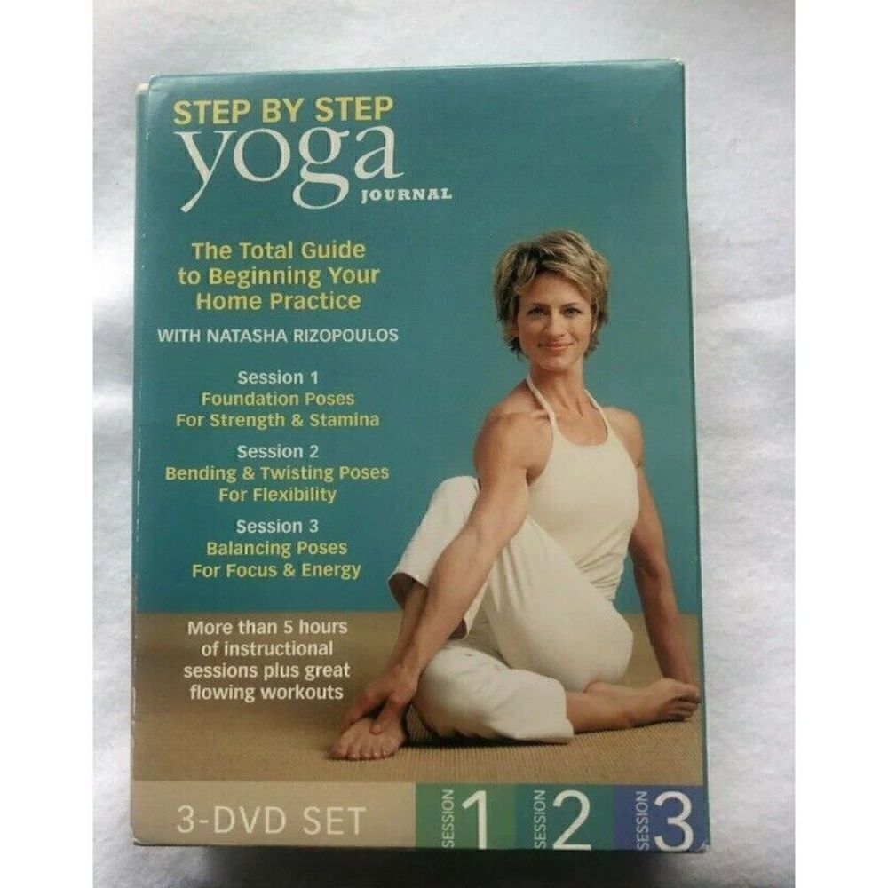 Yoga Journal Step by Step 3‎ DVD Set ~ Natasha Rizopoulos